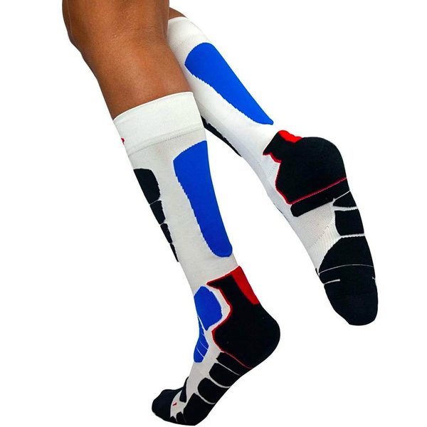 Zayaan Health Sports Pro Compression Socks, White, PR BLZH-CSSP-V-1W